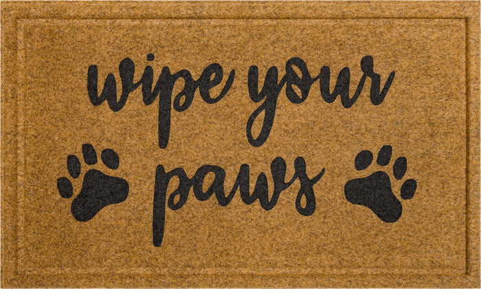 Wipe Your Paws Brown Mat