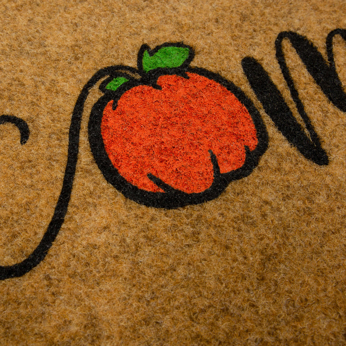 Welcome Pumpkin Brown Mat