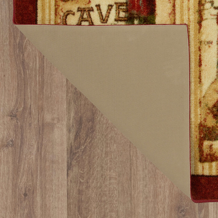 Marina Winery Red & Brown Mat