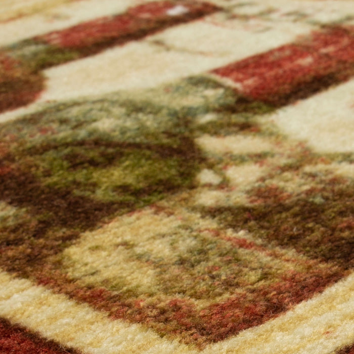 Marina Winery Red & Brown Mat