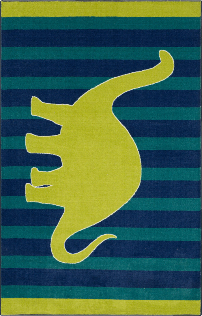 Lucia Dancing Dino Blue & Green Area Rug