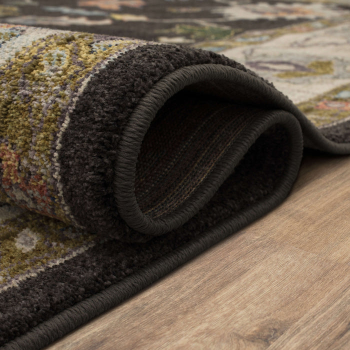 Karastan Pandora Fury Charcoal Area Rug
