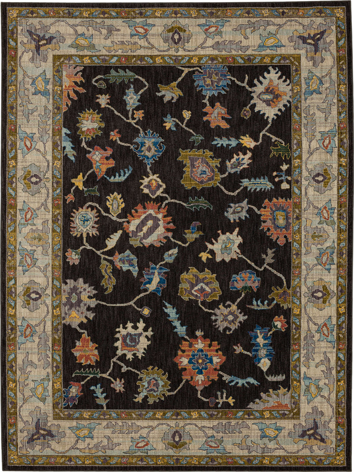 Karastan Pandora Fury Charcoal Area Rug