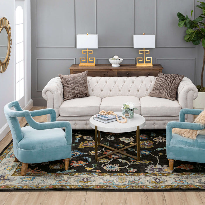 Karastan Pandora Fury Charcoal Area Rug