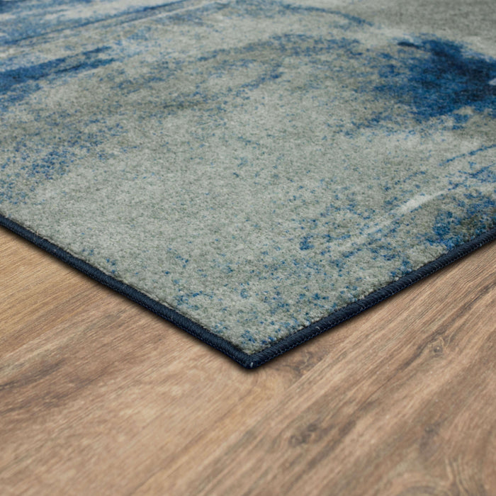 Technicolor Fritz Blue Area Rug
