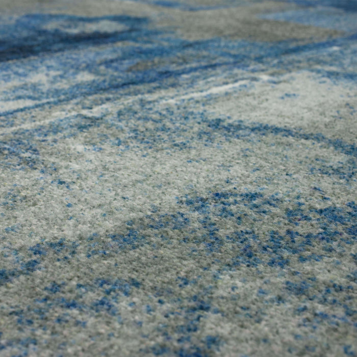Technicolor Fritz Blue Area Rug