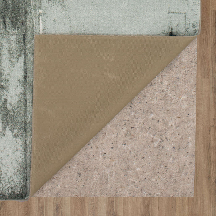 Technicolor Fritz Grey and Black Area Rug