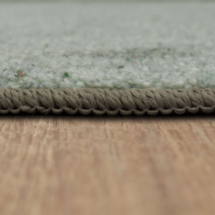 Technicolor Fritz Grey and Black Area Rug