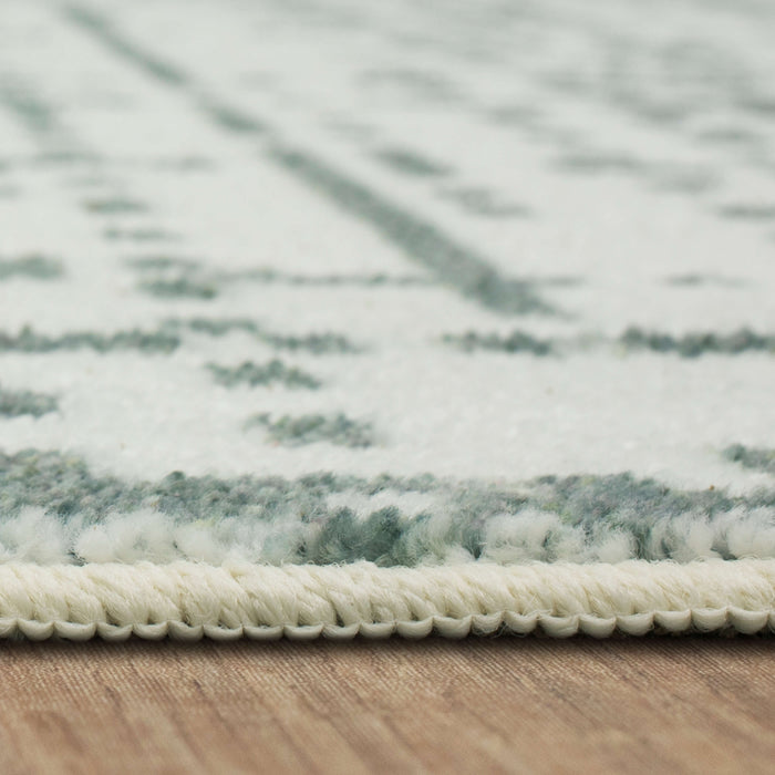 Technicolor Matrix Cream Area Rug