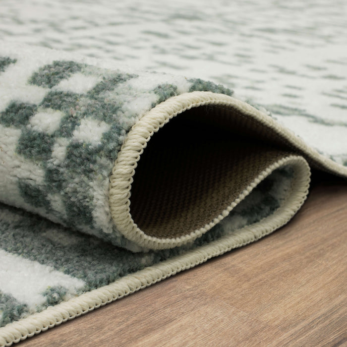 Technicolor Matrix Cream Area Rug