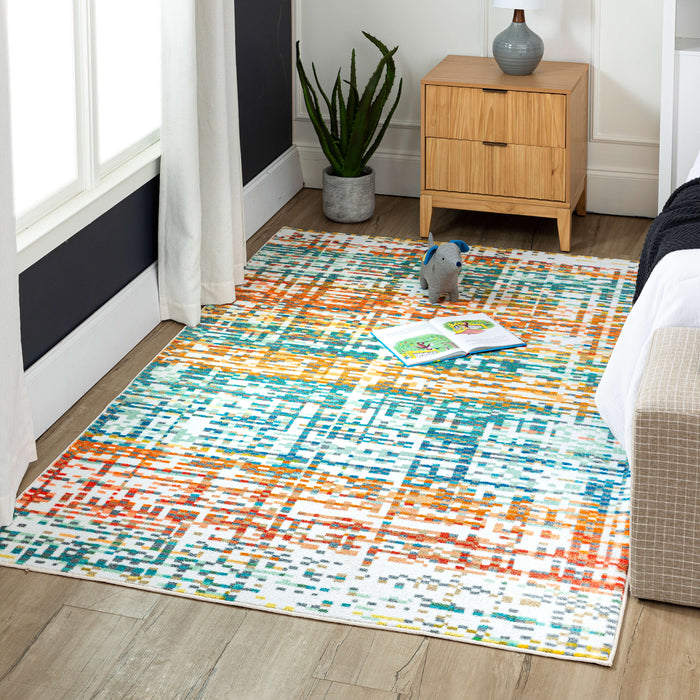Technicolor Matrix Multi Area Rug
