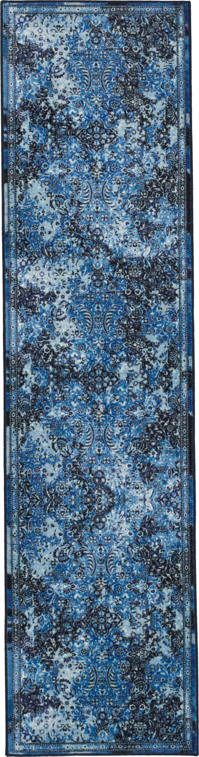 Technicolor Persian Blue Area Rug