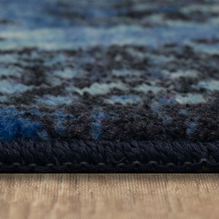 Technicolor Persian Blue Area Rug