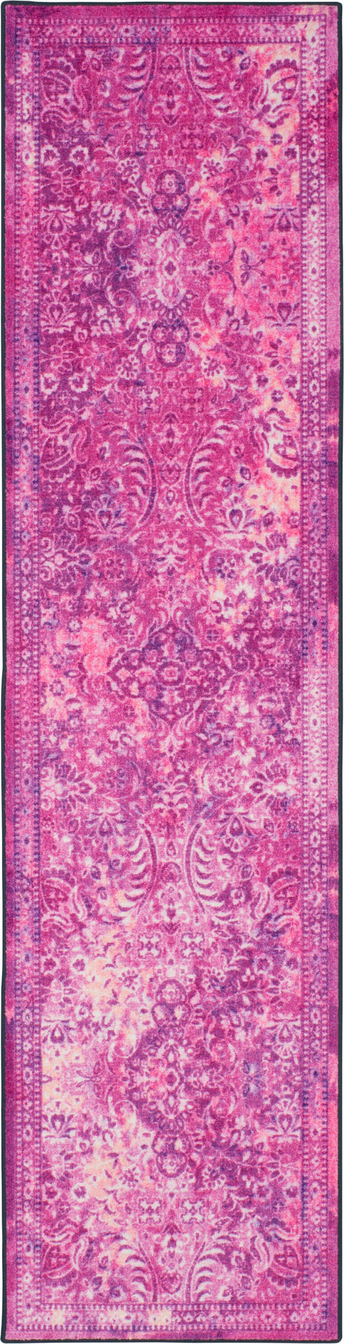 Technicolor Persian Pink & Purple Area Rug