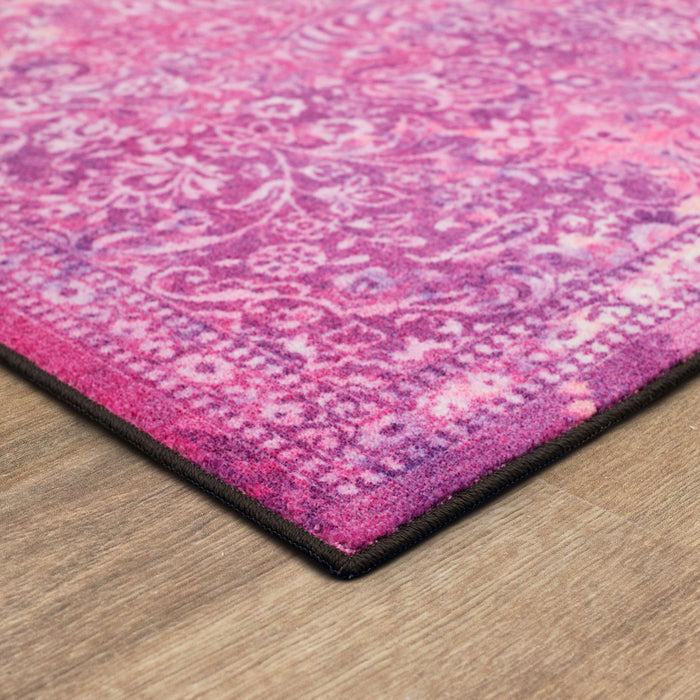 Technicolor Persian Pink & Purple Area Rug