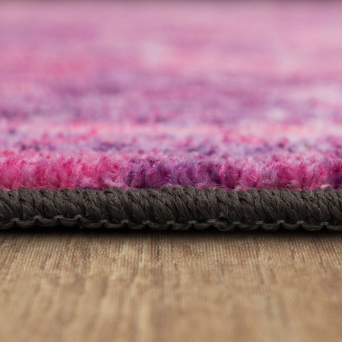 Technicolor Persian Pink & Purple Area Rug