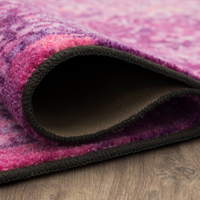 Technicolor Persian Pink & Purple Area Rug