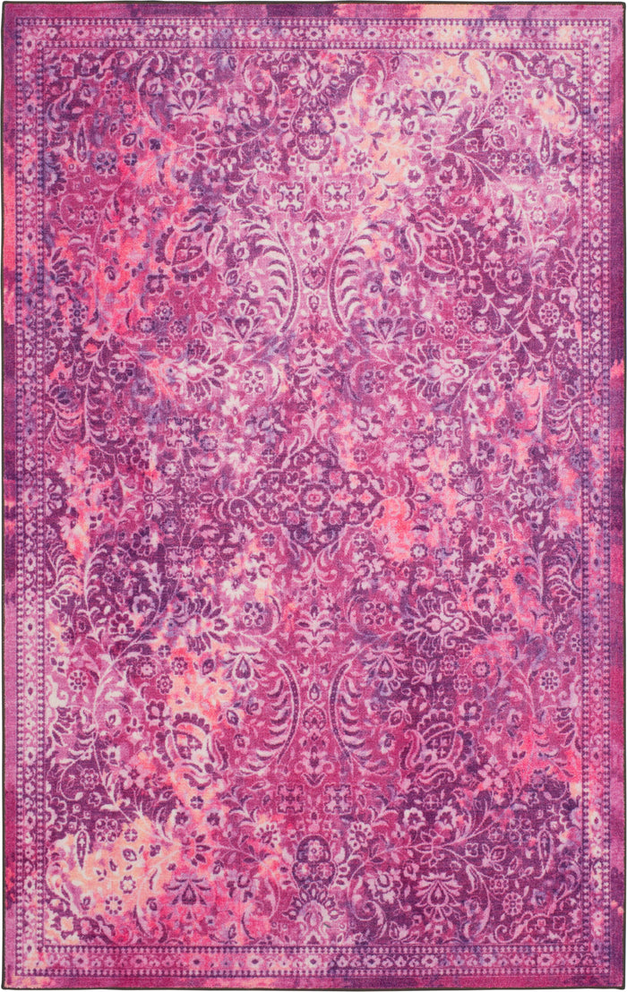 Technicolor Persian Pink & Purple Area Rug