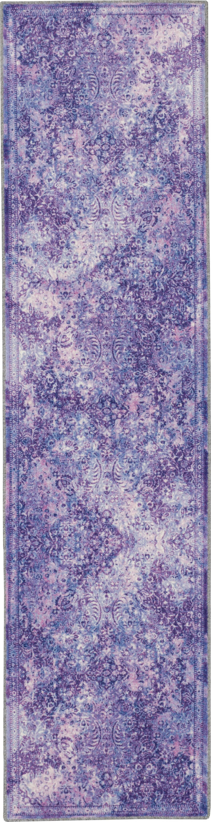 Technicolor Persian Purple Area Rug