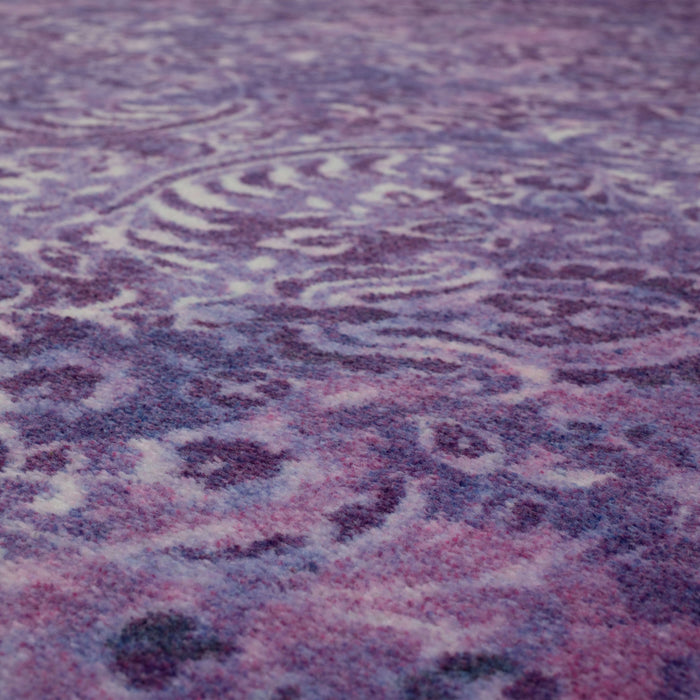 Technicolor Persian Purple Area Rug