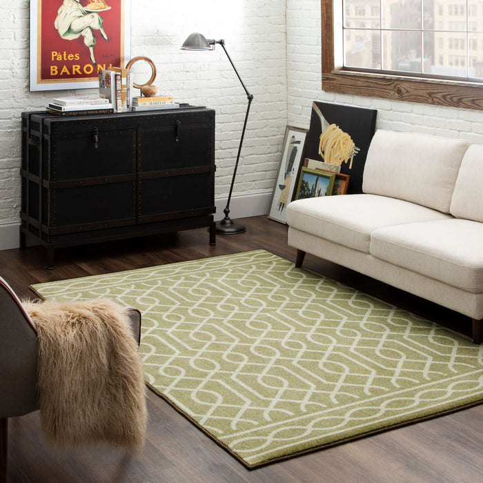 Technicolor Persian Gray Area Rug