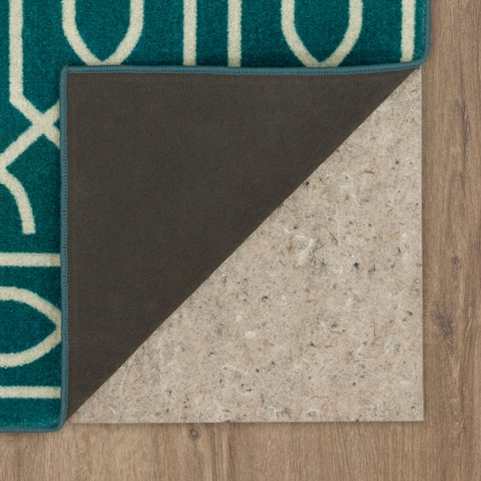 Technicolor Persian Teal Blue Area Rug