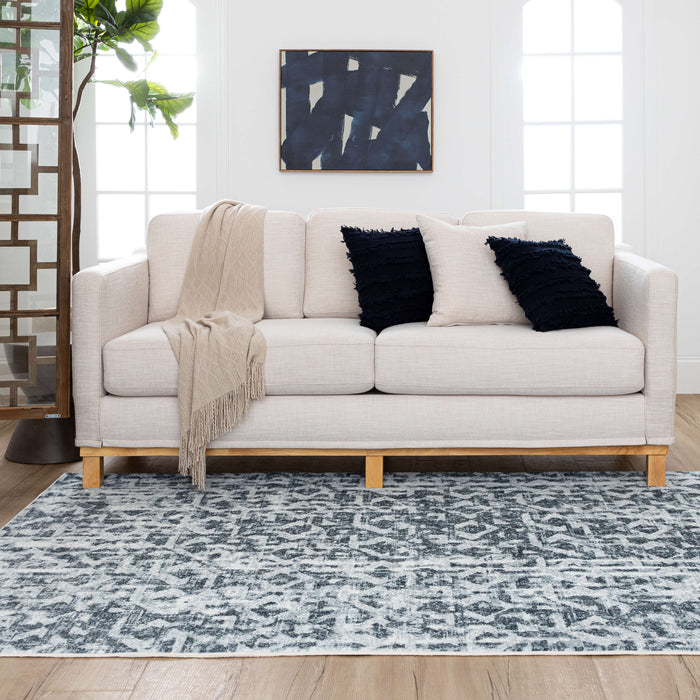 Technicolor Braiden Denim Area Rug