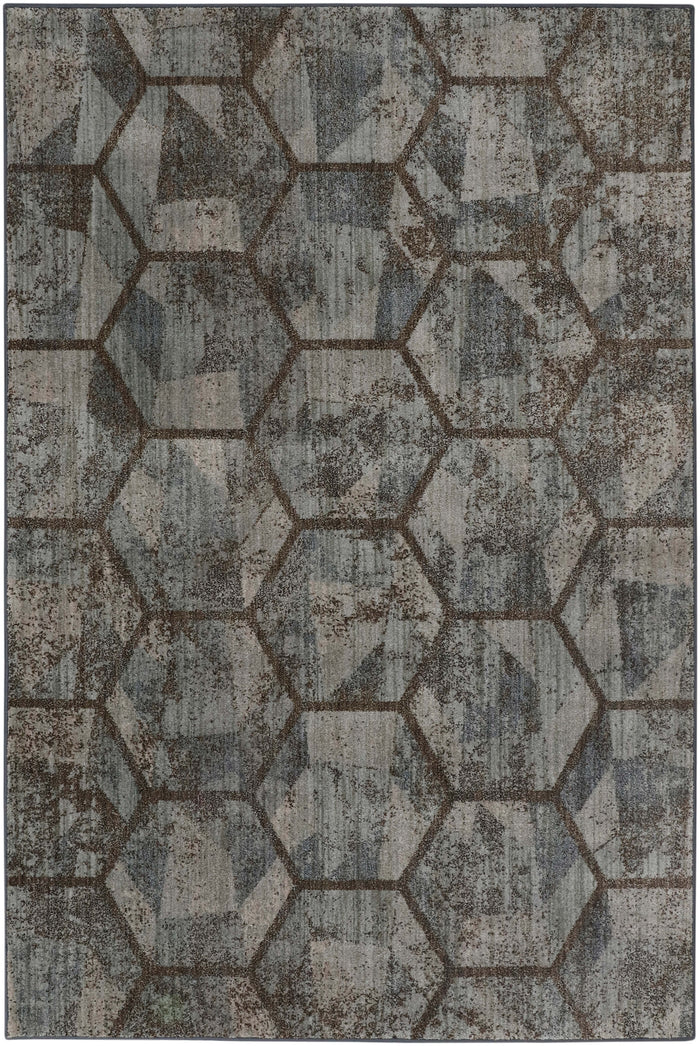 Geometric Collage Gray Area Rug by Scott Living