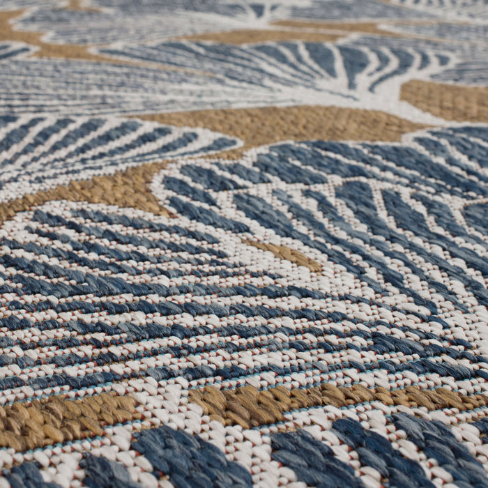 Jackson Leaf Fronds Brown Area Rug
