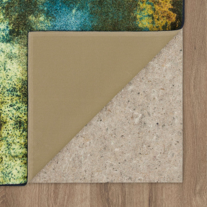 Technicolor Ice Field Blue Area Rug