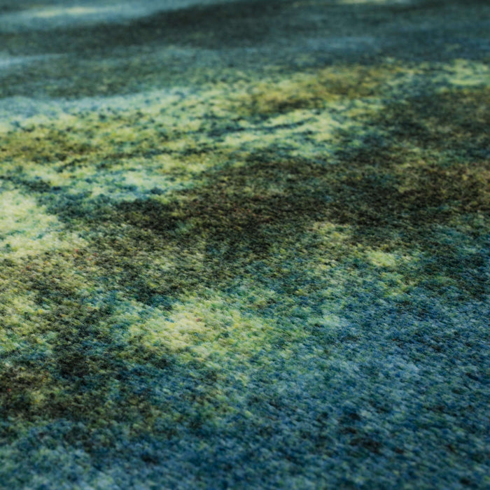 Technicolor Ice Field Blue Area Rug
