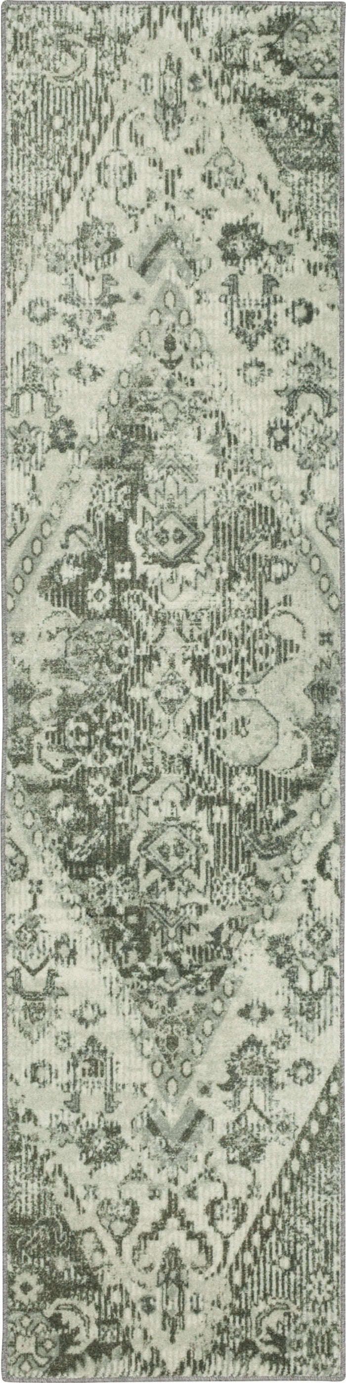 Technicolor Dulce Gray & White Area Rug