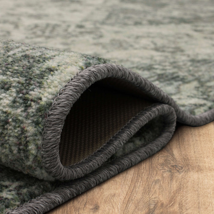 Technicolor Dulce Gray & White Area Rug