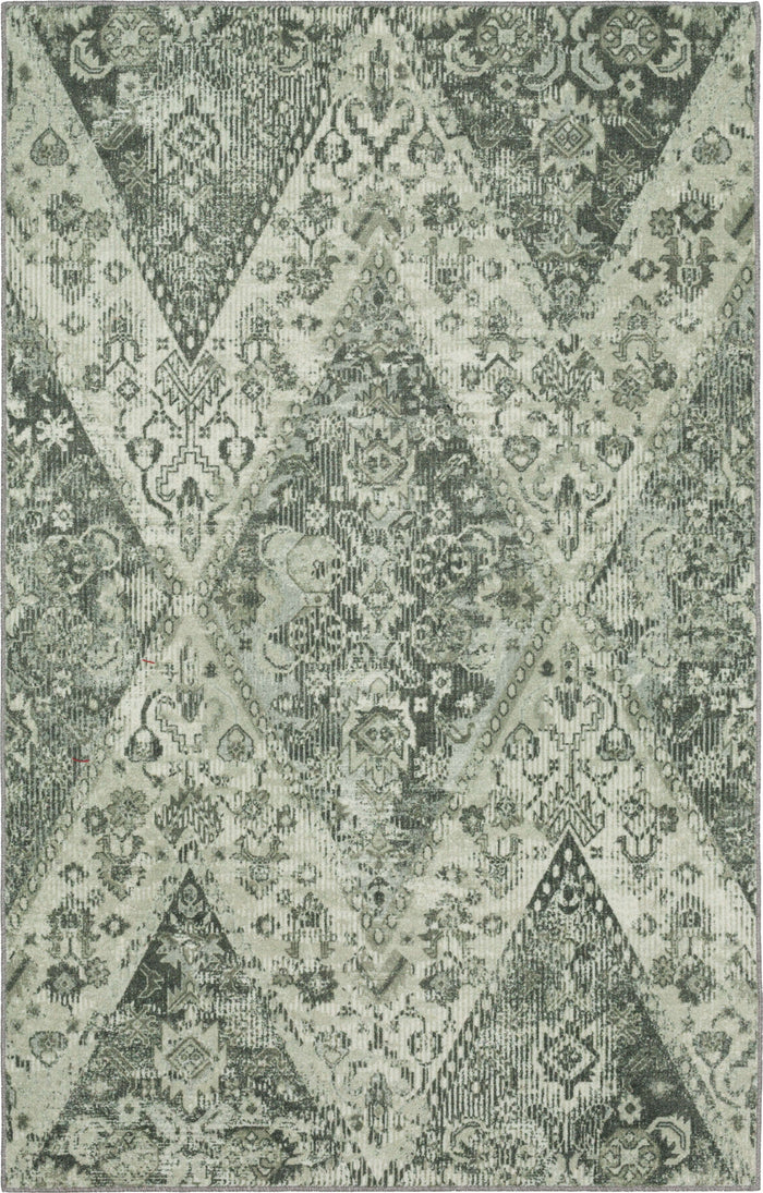 Technicolor Dulce Gray & White Area Rug