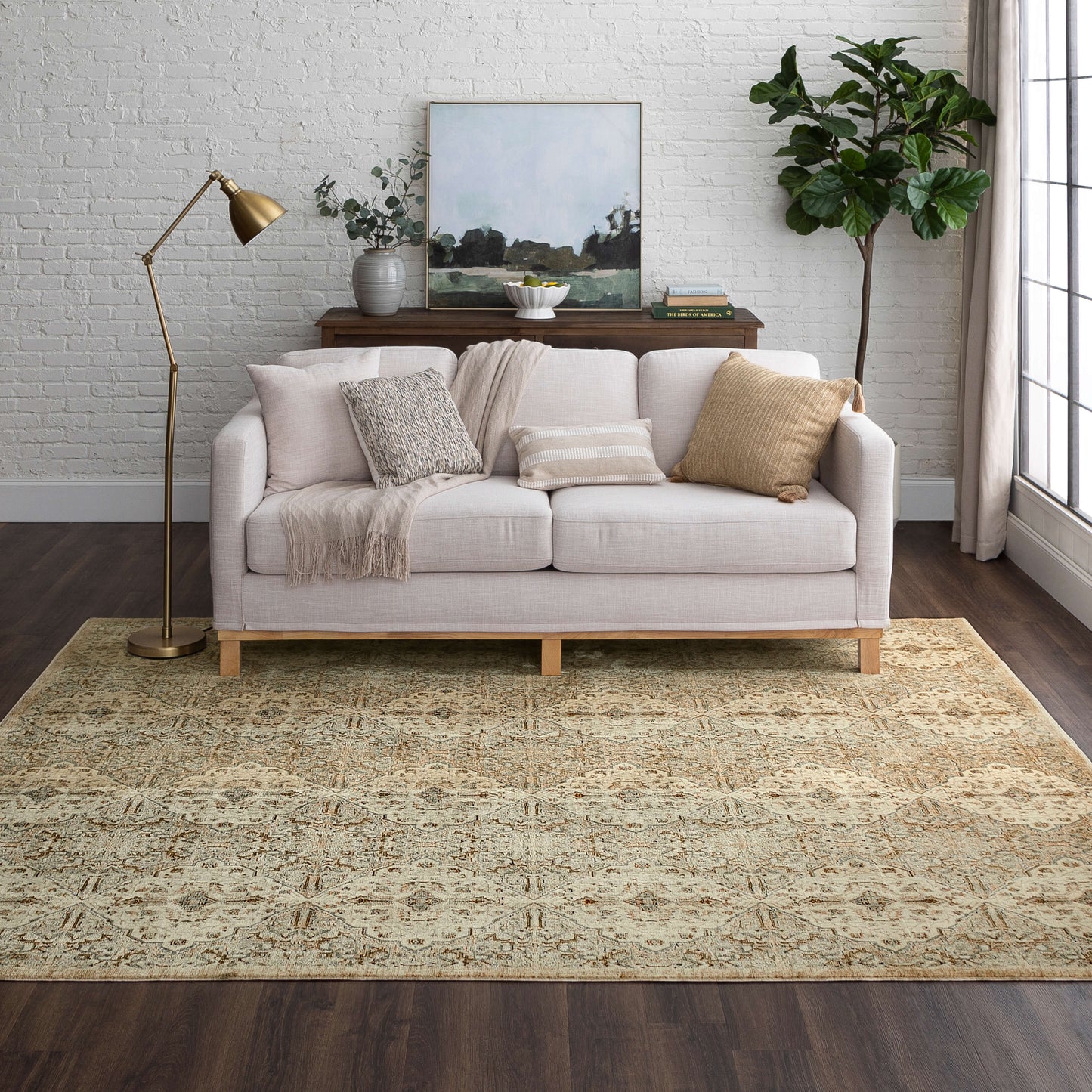 Karastan Divina Gloriana Cream Area Rug