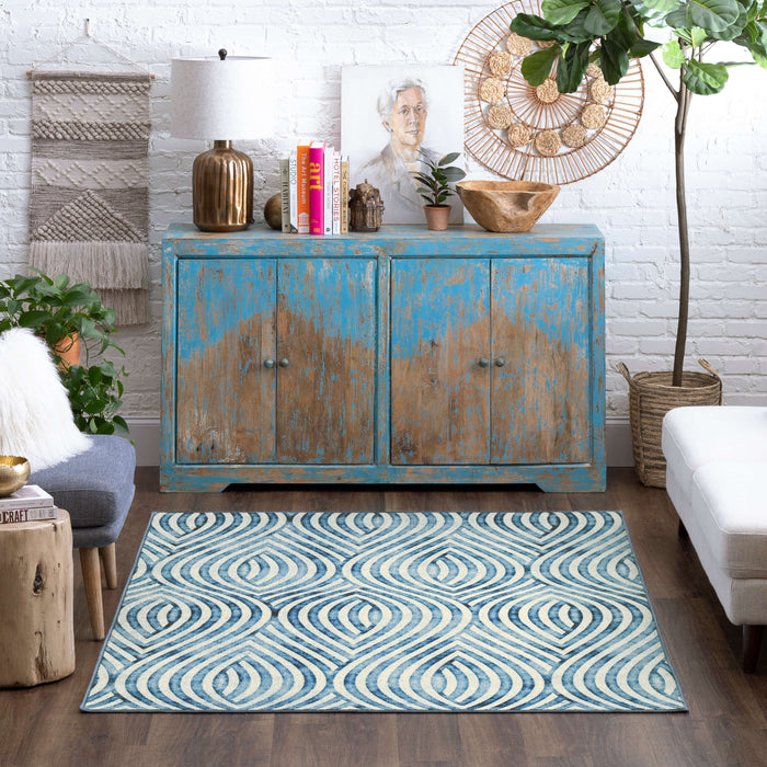 Jordan Blue Area Rug