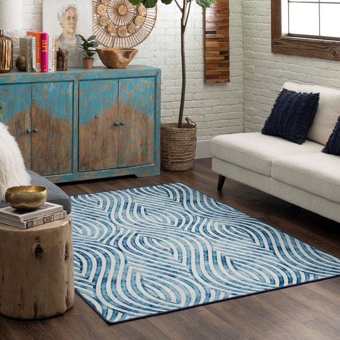 Jordan Blue Area Rug