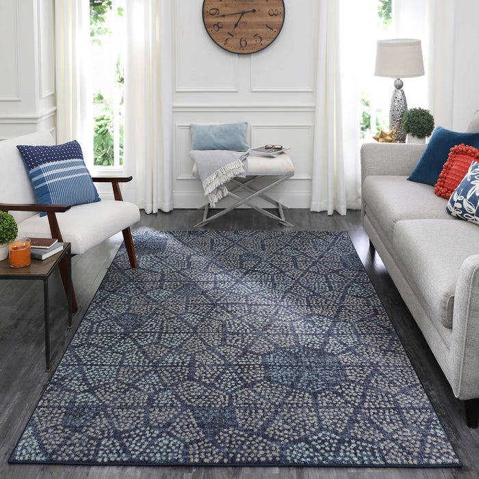Graphic Points Indigo Area Rug by Scott Living