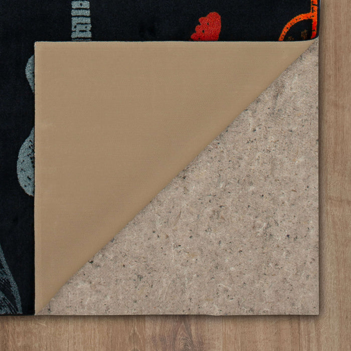Technicolor Guitar Medley Red Area Rug