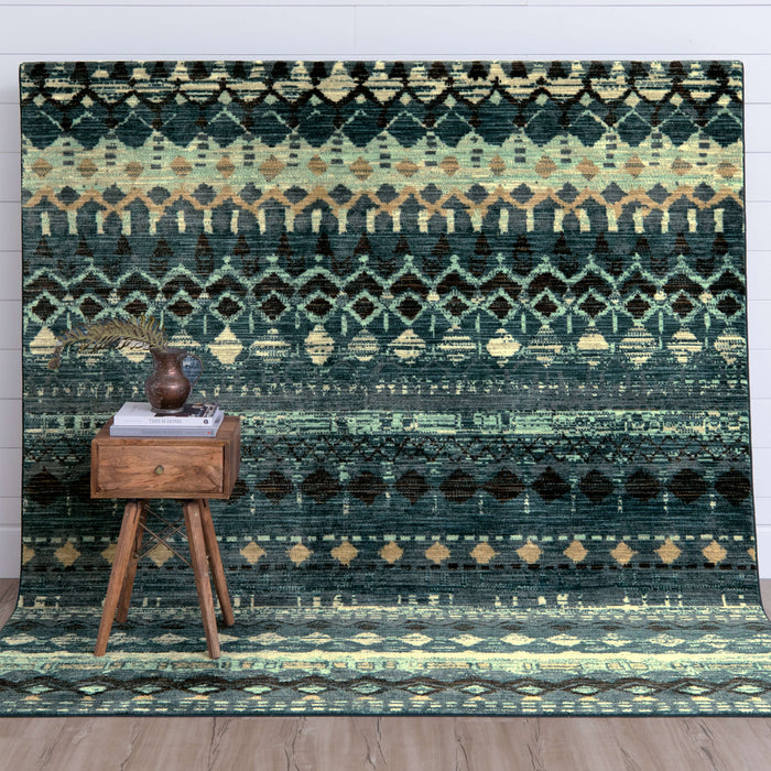 Elsa Stripe Navy Area Rug
