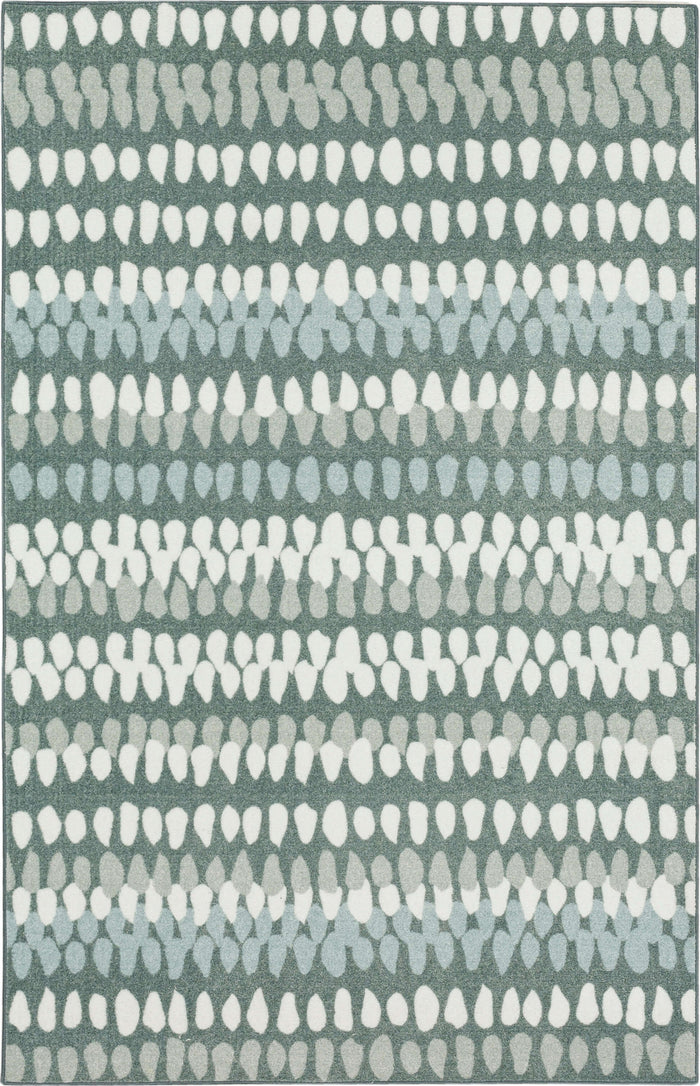 Technicolor Haley Stripe Grey Area Rug