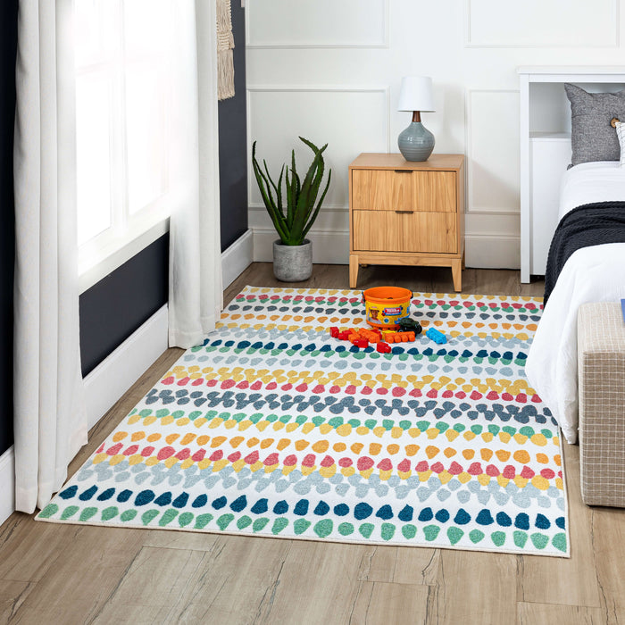 Technicolor Haley Stripe Multi Area Rug