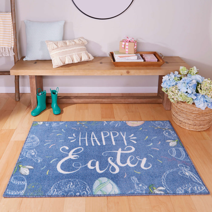 Technicolor Pastel Blue & Cream Mat