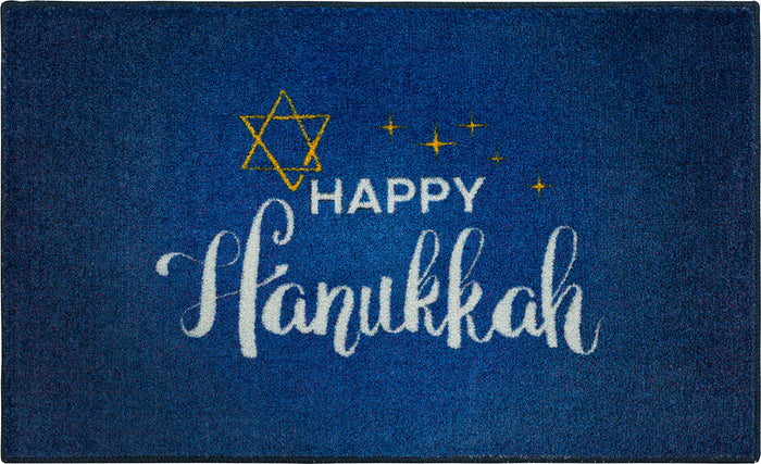 Happy Hanukkah Multi Accent Rug