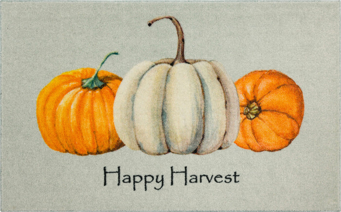 Happy Harvest Grey & Orange Accent Rug
