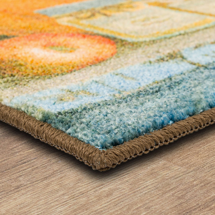 Autumn Table Brown Accent Rug