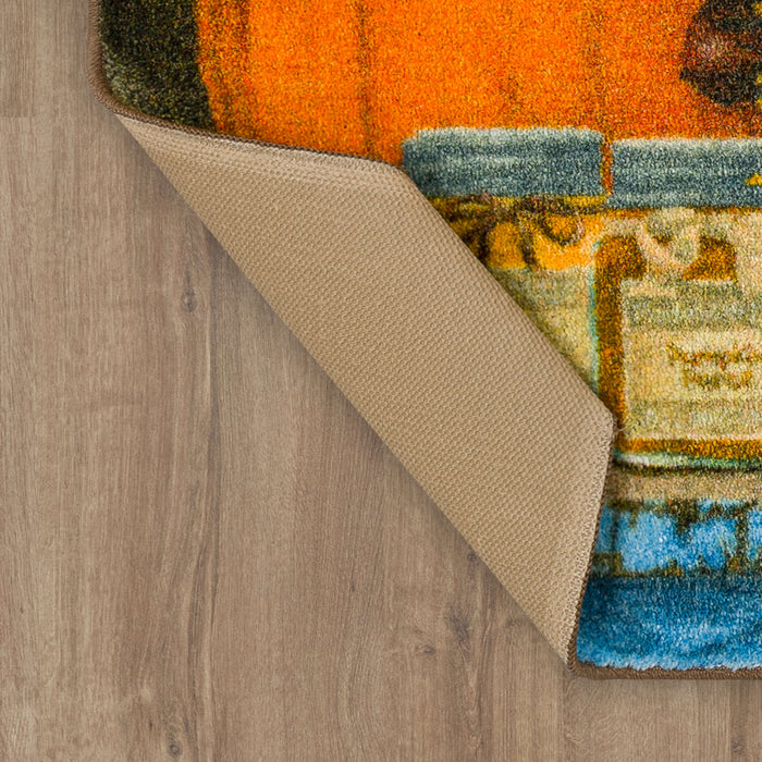 Autumn Table Brown Accent Rug
