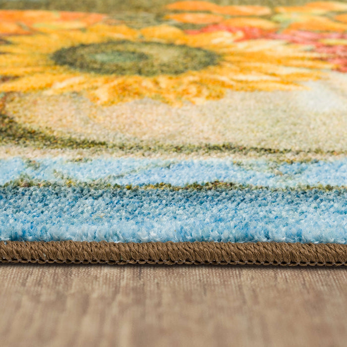 Autumn Table Brown Accent Rug