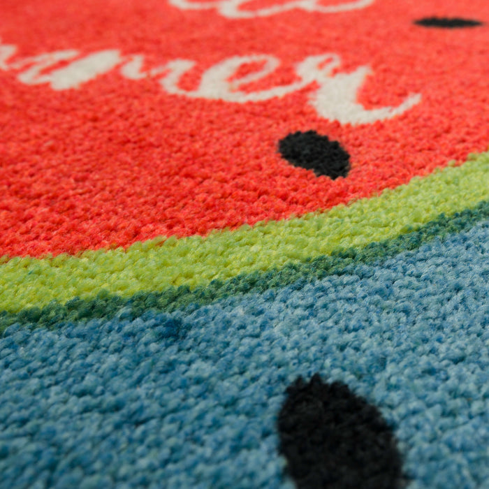 Hello Summer Blue & Red Accent Rug
