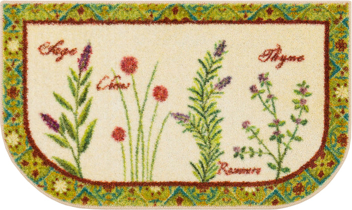 Herb Garden Multicolor Accent Rug